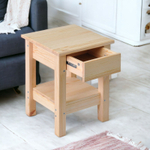 Табурет с ящиком и полочкой Ральф, деревянный, без отделки