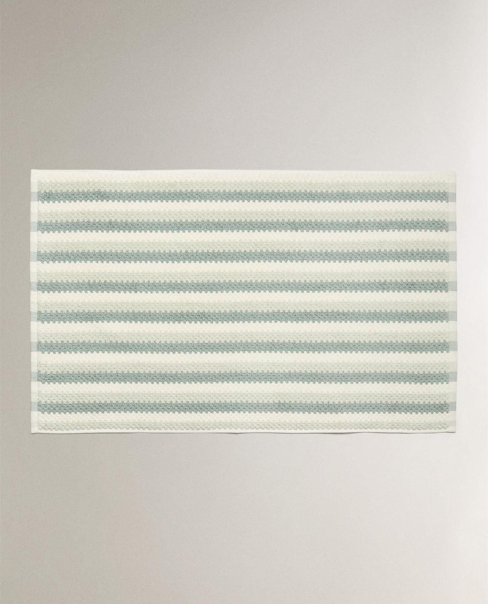 Zara Home - Жаккардовый коврик для ванной комнаты с геометрическим рисунком, синий, 50x80 см