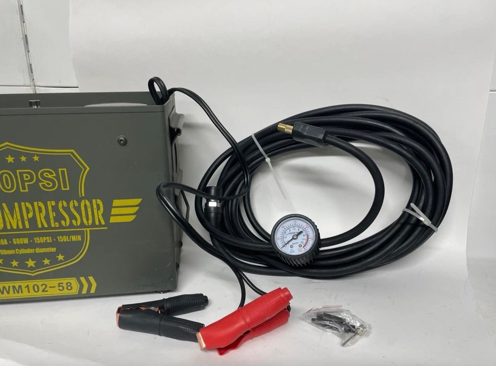 Компрессор автомобильный "AIR COMPRESSOR" 150 л/мин, 12 вольт, WM102-58, TG (1 шт.)