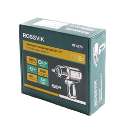 Гайковерт пневматический RT-5275 1/2", 950Нм, 2,1кг, композитный корпус