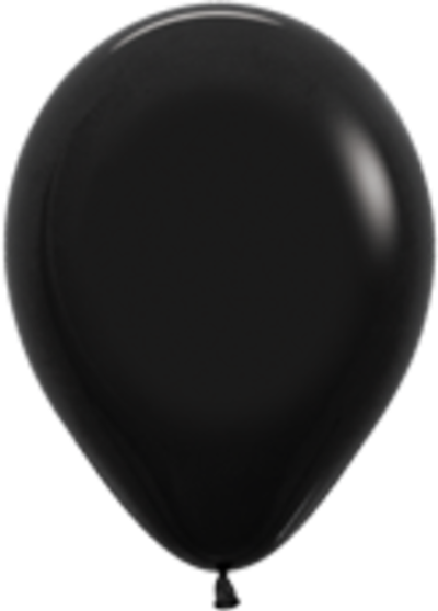 Латексный шар пастель чёрный 12"