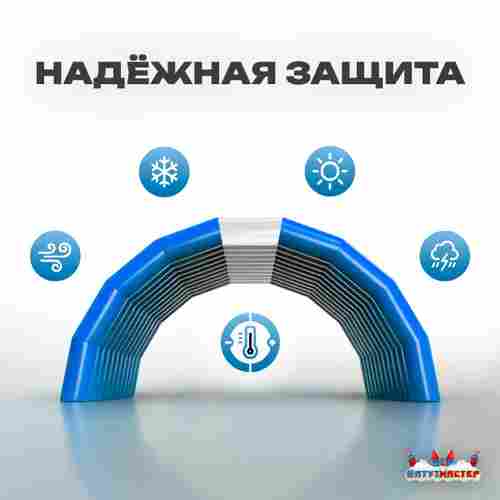 Гараж надувной для автомобилей «Автодом» 5х4,5х3 м — из ПВХ
