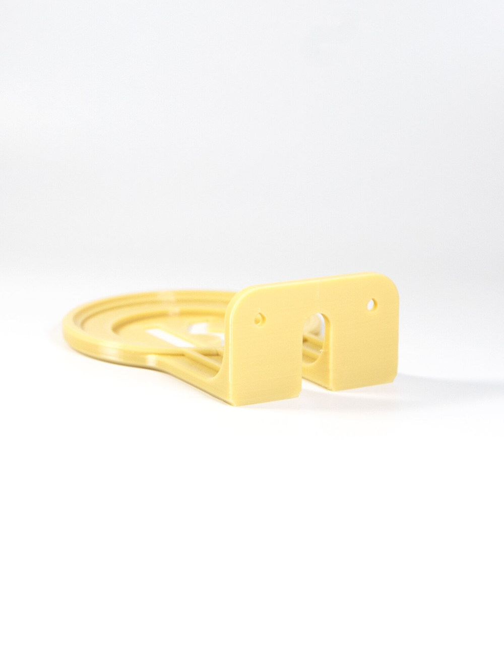 Настенный кронштейн-полка для Яндекс станций (Алиса) Лайт 2, бежевый, 3D печать, совместимость YNDX-00026