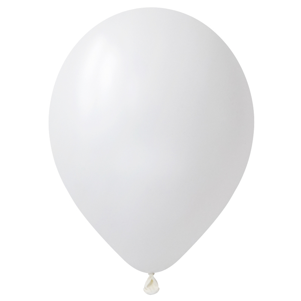 Воздушный шар с гелием, 1шт., М12/30см, DECOBAL, белый