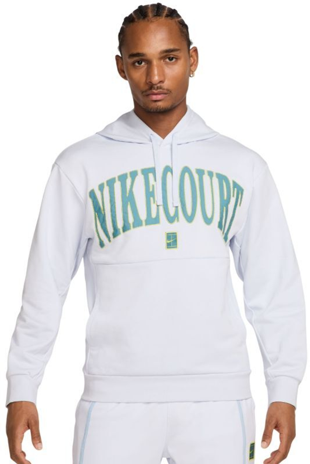 Мужская теннисная кофта Nike Heritage Court Fleece - небесный