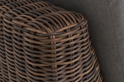 "Капри" модуль диванный угловой с подушками, цвет коричневый