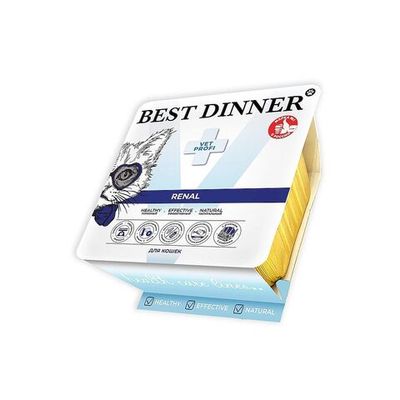 Влажный диетический корм для кошек Best Dinner Exclusive Vet Profi Renal паштет из ягненка, ламистер 100 г