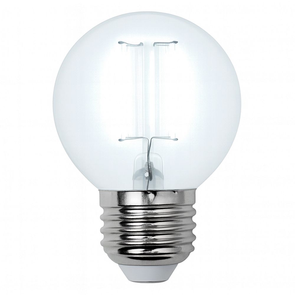 LED-G45-6W-NW-E27-CL GLA01TR Лампа светодиодная. Форма шар. прозрачная. Серия Air. Белый свет 4000K. Картон. ТМ Uniel