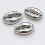 Подвеска Ракушка каури большая, цвет серебро, размер 17*12 мм, цена за 1 шт