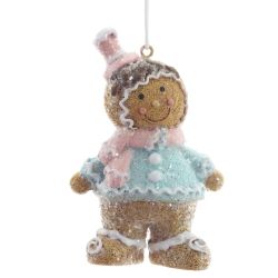GAEM Фигурка декоративная подвесная "Пряничный человечек", L4,5 W3,5 H8 см, 2в.
