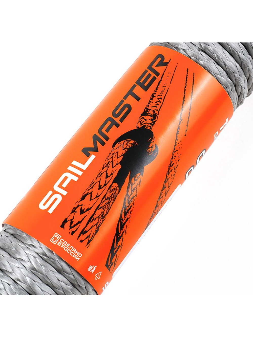 Трос синтетический SailMaster PE Cross-Cord R12, 6,0 мм, оранжевый, 3600 кгс, 15м, моток