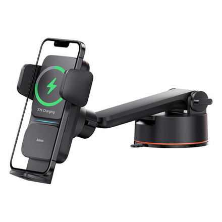 Автомобильный держатель Baseus Wisdom Auto Alignment с Беспроводной Зарядкой 15W (CGZX000101)