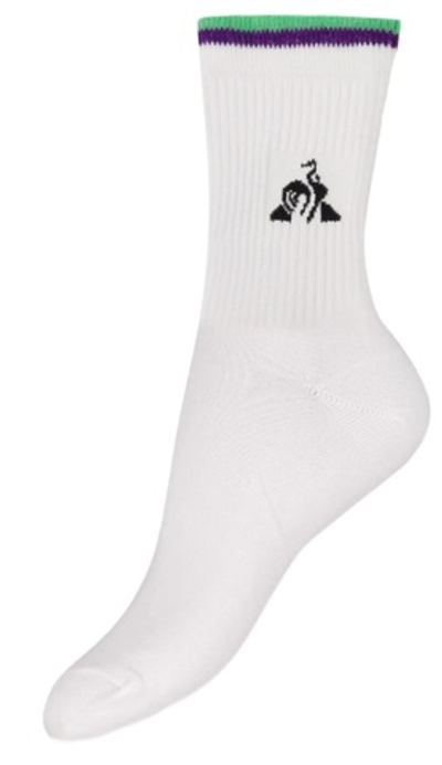 Теннисные носки Le Coq Sportif Tennis Socks 1P - white/vintage green