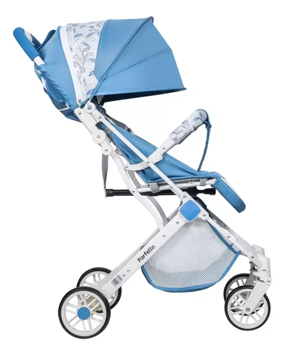 Коляска детская прогулочная Farfello Comfy Go (Blue/colorful white frame CG-102)