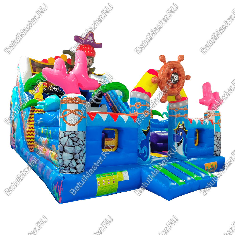 Коммерческий надувной батут "Полундра" 9*6*7 м