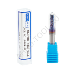 Фреза твердосплавная   5мм (L=50, l=13, хв=6) Z4 45° по закаленной стали BRHM-4E-D5.0 HRC65 AHNO