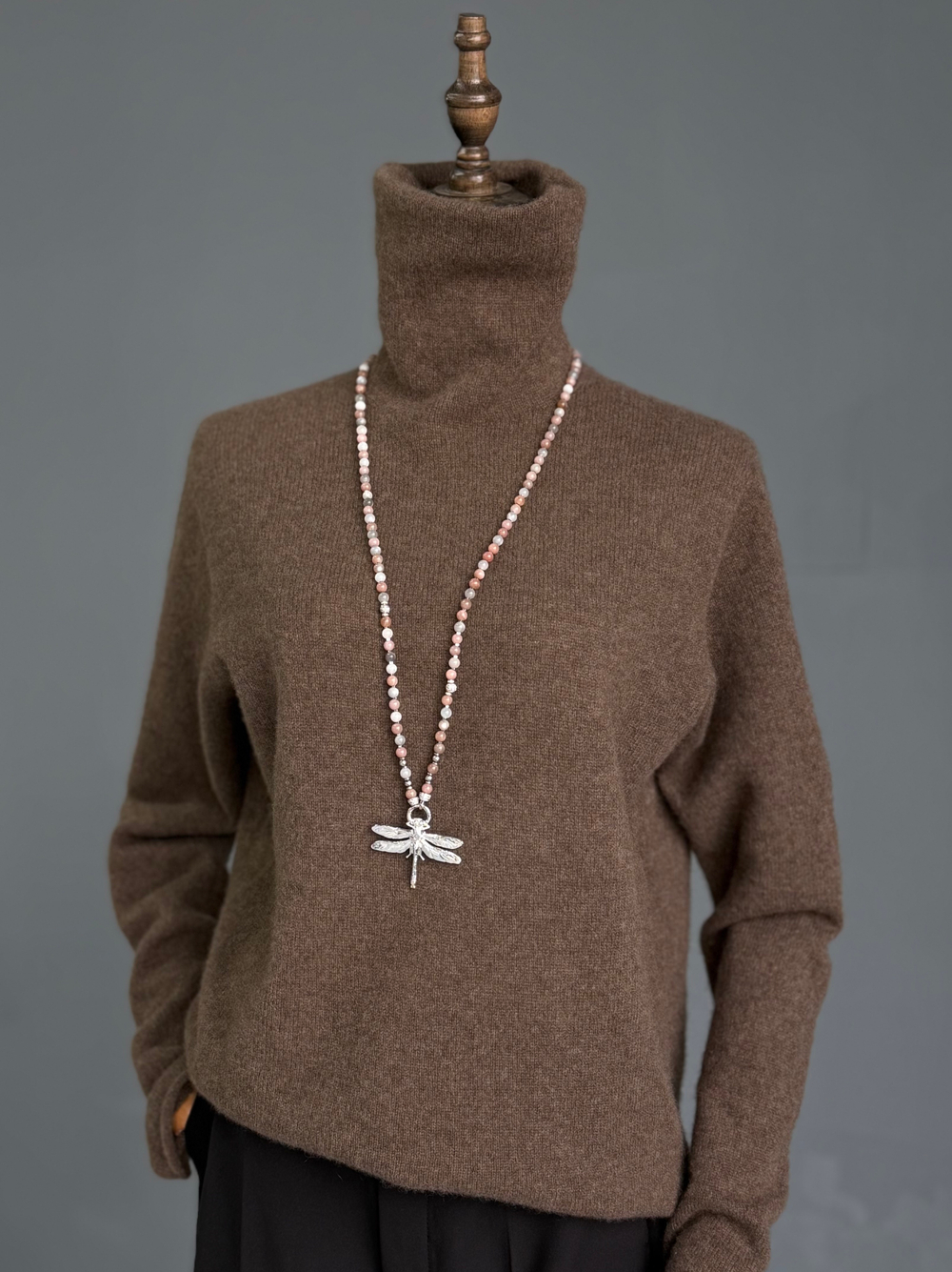 Пряжа Yak Mongolia 2/22 (100% як),1100м/100гр, коричневый