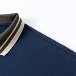 Поло Ymkashix серое / темно-синее