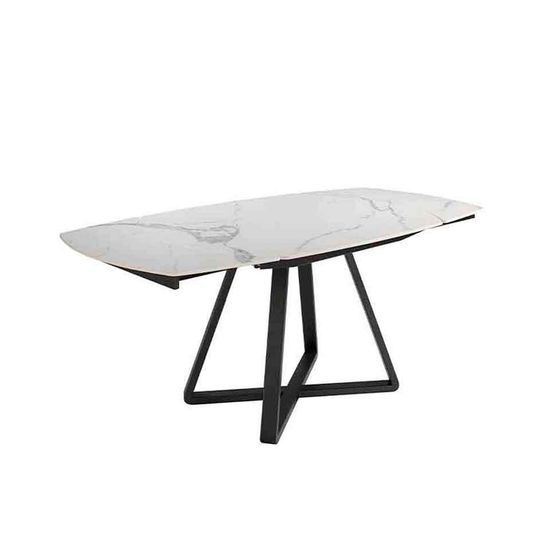 Обеденный стол D2055BB /1096 из керамики и черной стали Испания 