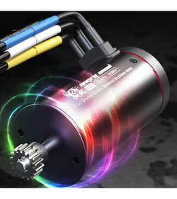 Радиоуправляемый краулер MJX Hyper Go H8H (голубой) Brushless 4WD 2.4G LED 1/8, без ЗУ и акб