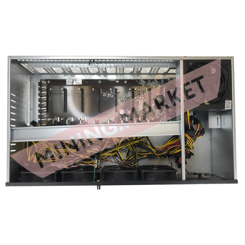 Тушка для майнинга на 8 видеокарт B85 Pro супер-тихая