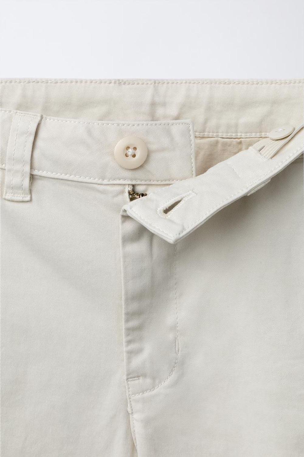 ZARA БРЮКИ ЧИНОС RELAXED, ЦВЕТ СЛОНОВОЙ КОСТИ