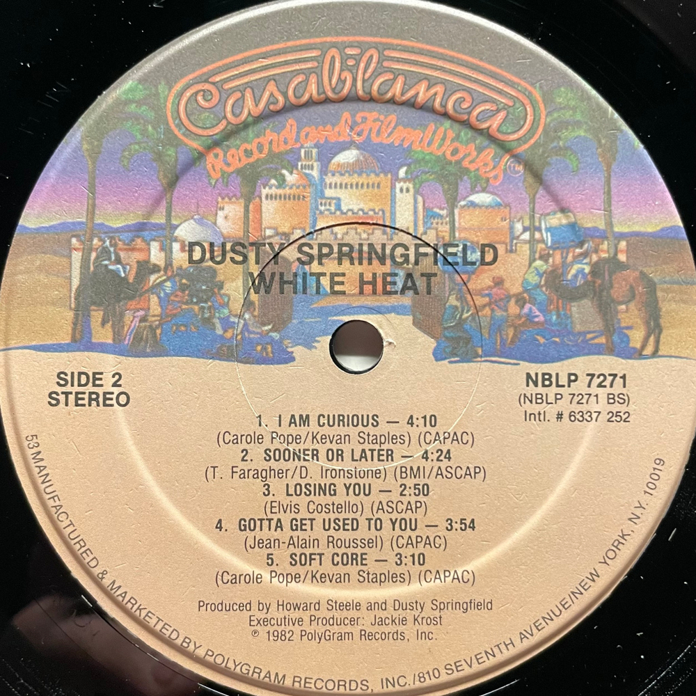 Dusty Springfield ‎– White Heat (США 1982г.)