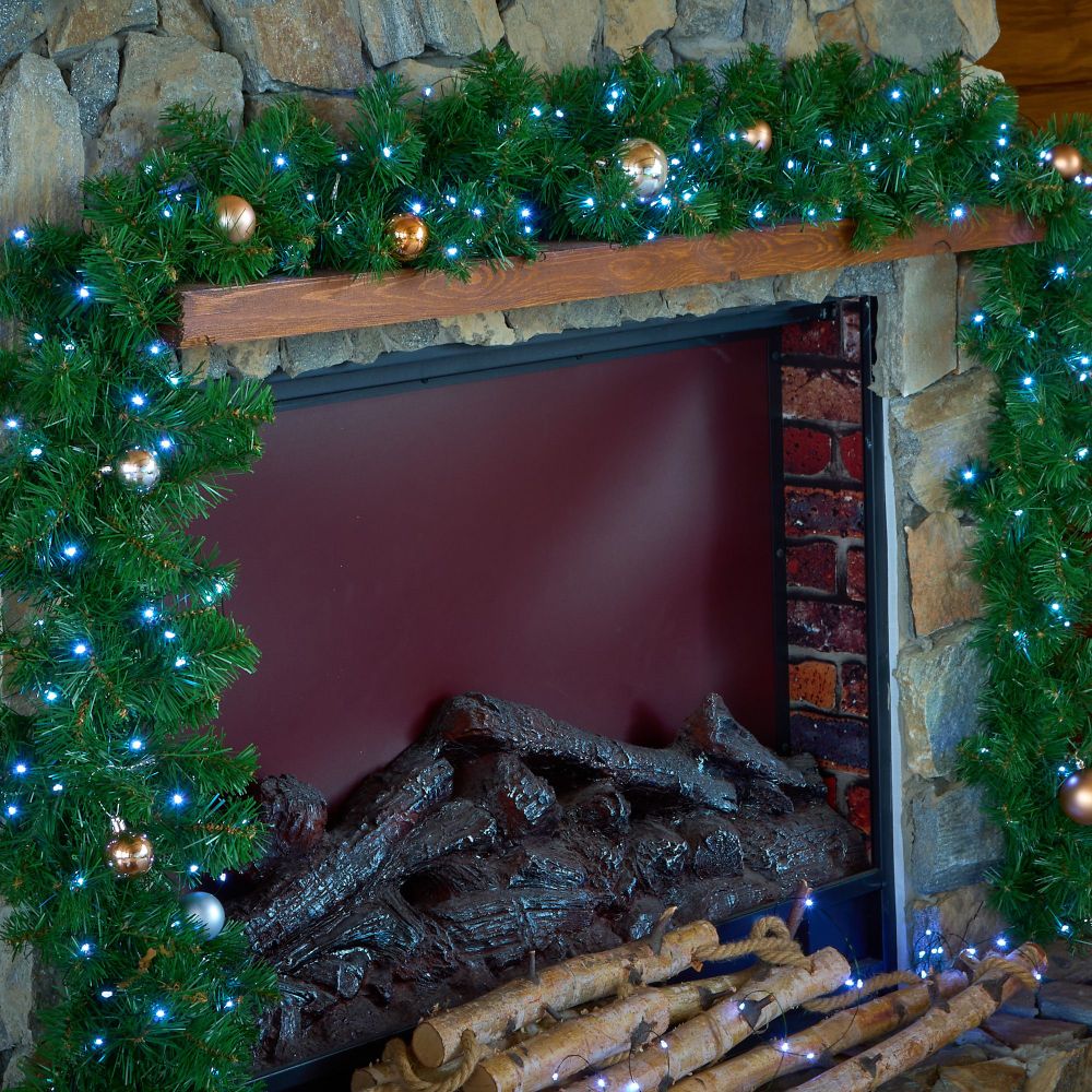 ULD-S2000-200-DGA WHITE IP20 DEW Гирлянда светодиодная Роса. 20м. 200 светодиодов. Белый свет. Провод зеленый. ТМ Uniel