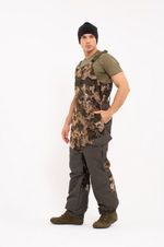 Зимний костюм для охоты и рыбалки ONERUS "Горный -15" (Алова/таслан , зеленый камо) Полукомбинезон