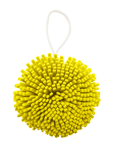 [Solomeya] Мочалка спонж для тела ЖЁЛТАЯ Bath Sponge Yellow, 1шт