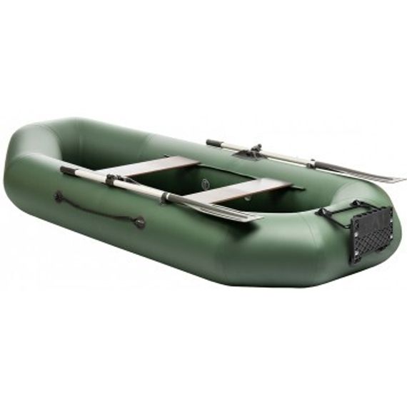 Лодка Тонар Шкипер 260НТ навесной транец (зеленый)