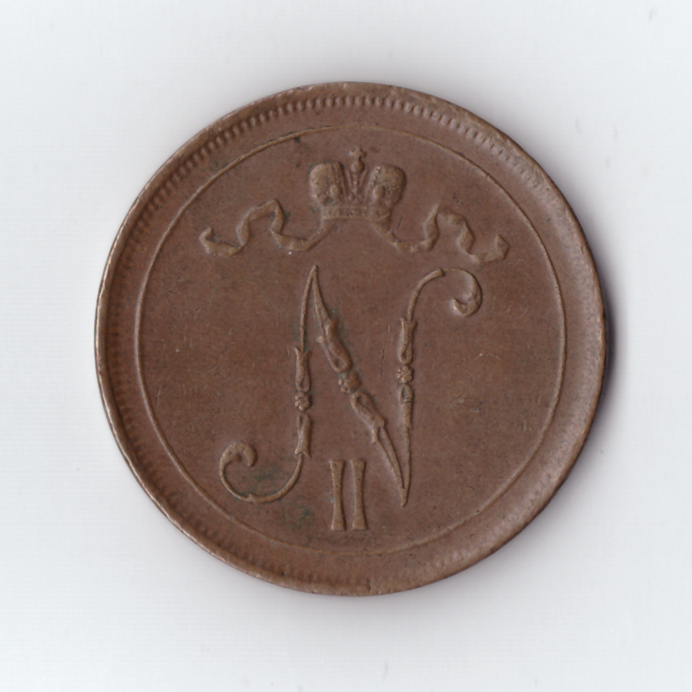 10 пенни 1916 г, Красивая патина, XF