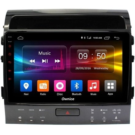 Магнитола для Toyota Land Cruiser 200 2007-2015 (рамка 10, климат на ШГУ) - Carmedia OL-1620-2-ABC IPS, Android 10, 8 ядер (TS18), 4G SIM-слот