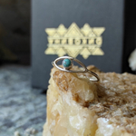 Кольцо ОКО, бирюза/серебро