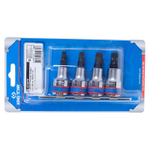 KING TONY (4126PR) Набор торцевых насадок 1/2", SPLINE, М6-М12, 4 предмета