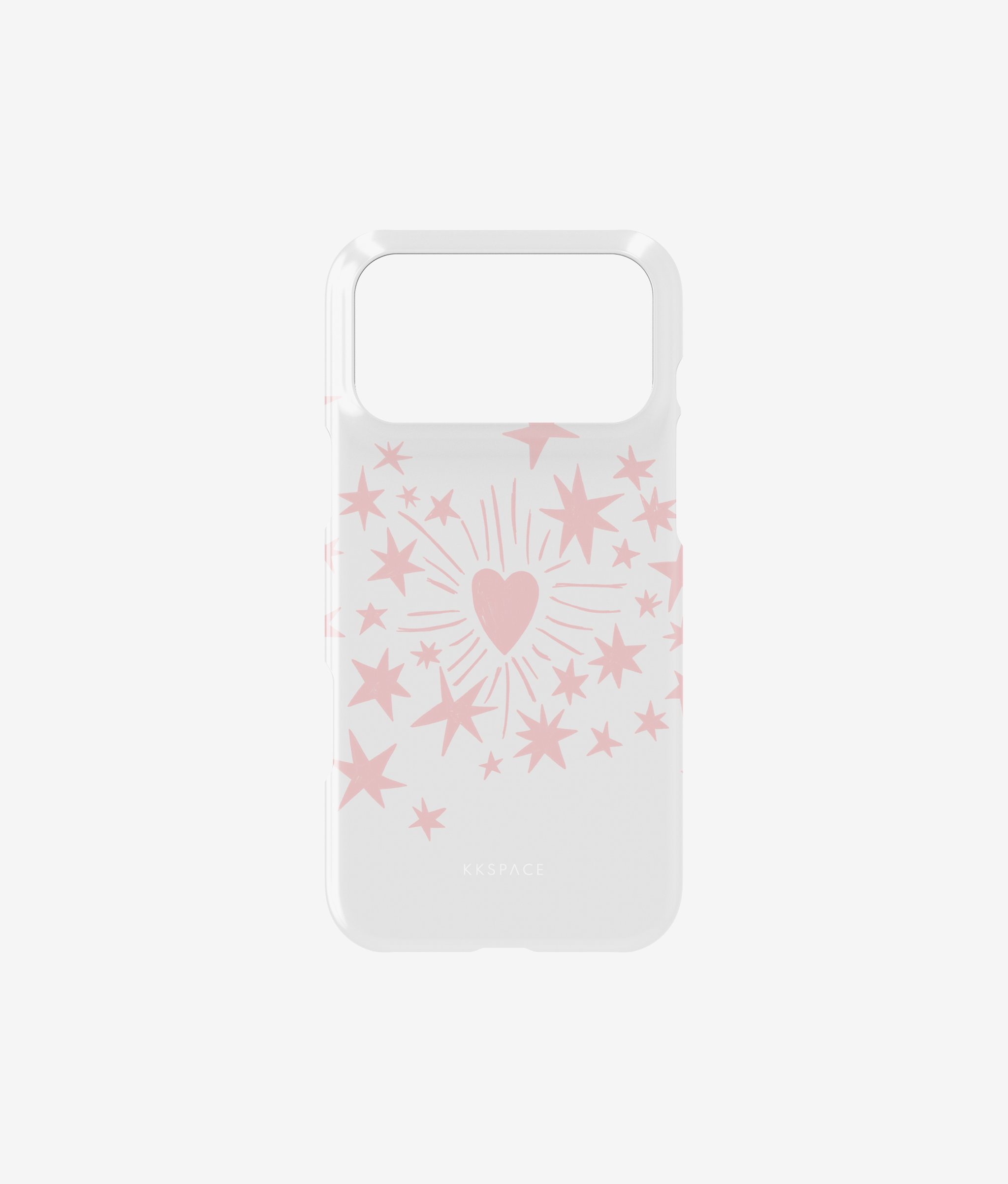 Чехол STARS ALIGNED (белый+розовый) для iPhone