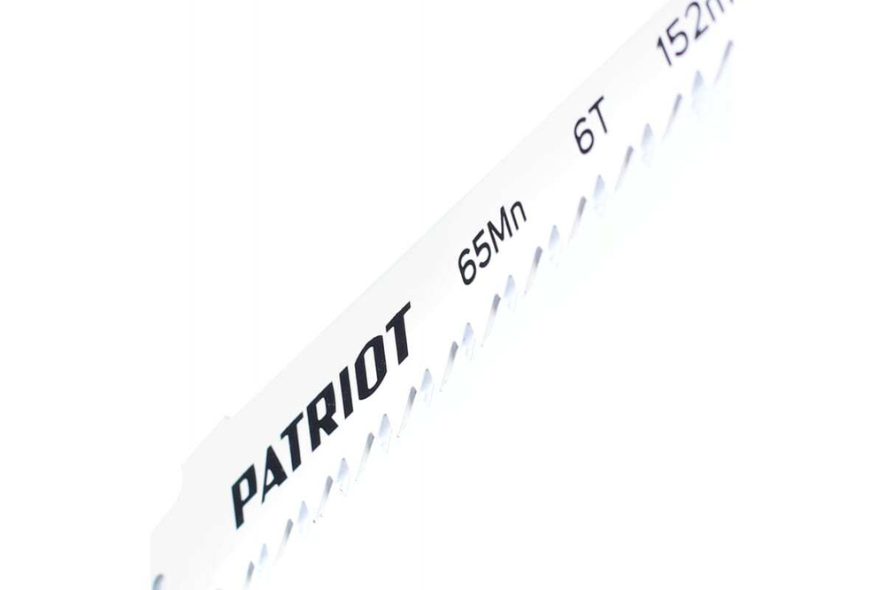 Полотно пильное по дереву (2 шт; 152х19х1.27 мм; 6TPI) для сабельной пилы PATRIOT 814010501