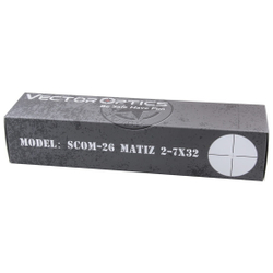 Matiz 2-7x32, сетка крест, 25,4 мм, азотозаполненный, без подсветки (SCOM-26)