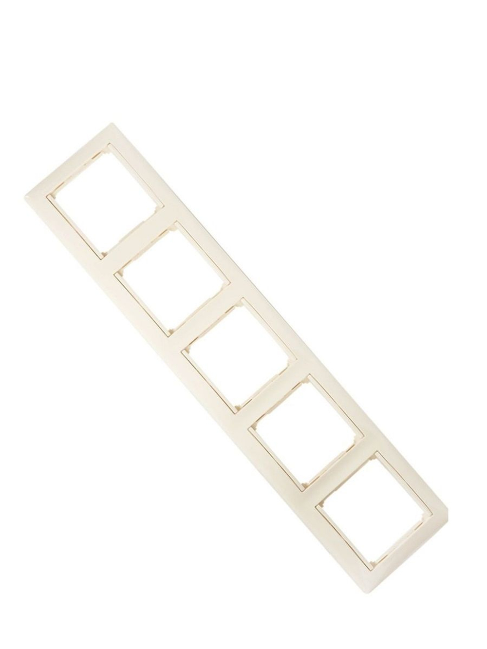 77 4355 Рамка 5 постов слоновая кость