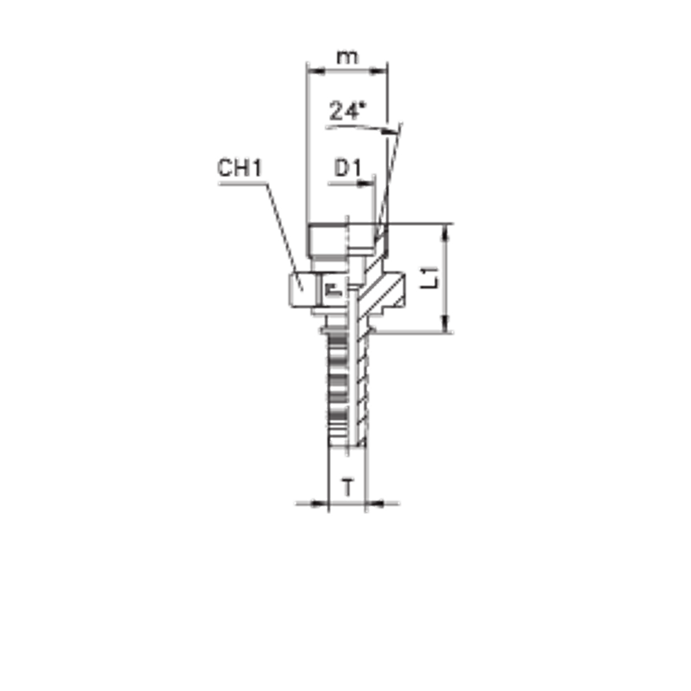 Фитинг DN 06 DKO-S (Ш) 16x1.5 8