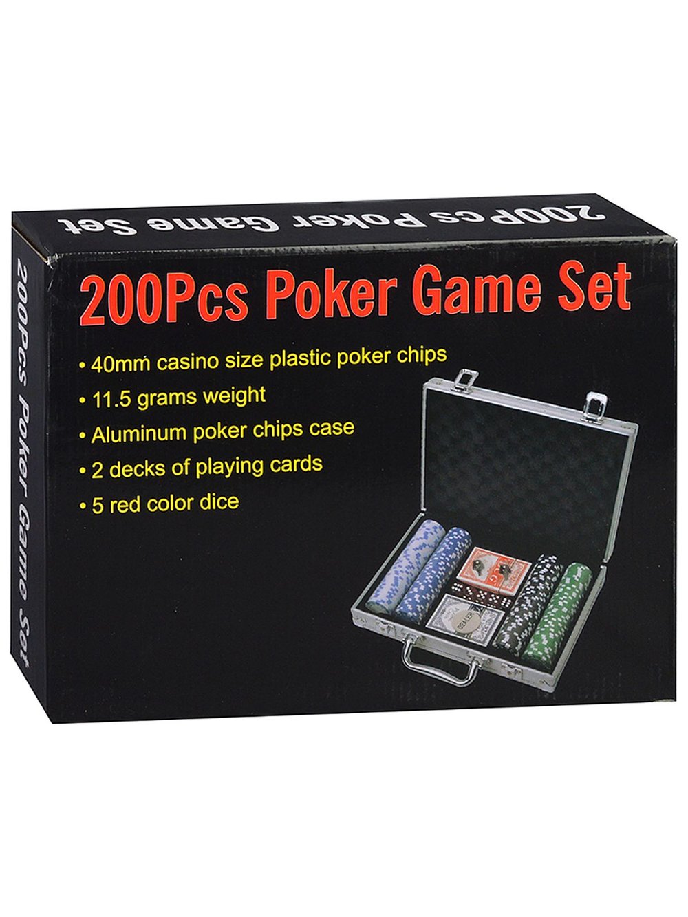 Набор для игры в покер 200 фишек (00-4950)