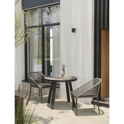 Стол обеденный Leif, Ø90 см, темно-серый