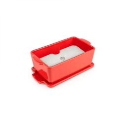 Форма для запекания с крышкой и прессом 20х11см 650мл Peugeot Red