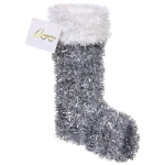 Украшение фольгированное «Зимний ботиночек» 22*17*7 см, серебро