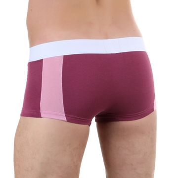 Мужские трусы боксеры баклажановые с розовыми вставками Boefje