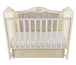 Детская кроватка Alita 777 (с мягкой спинкой, универсальный маятник, закрытый ящик)