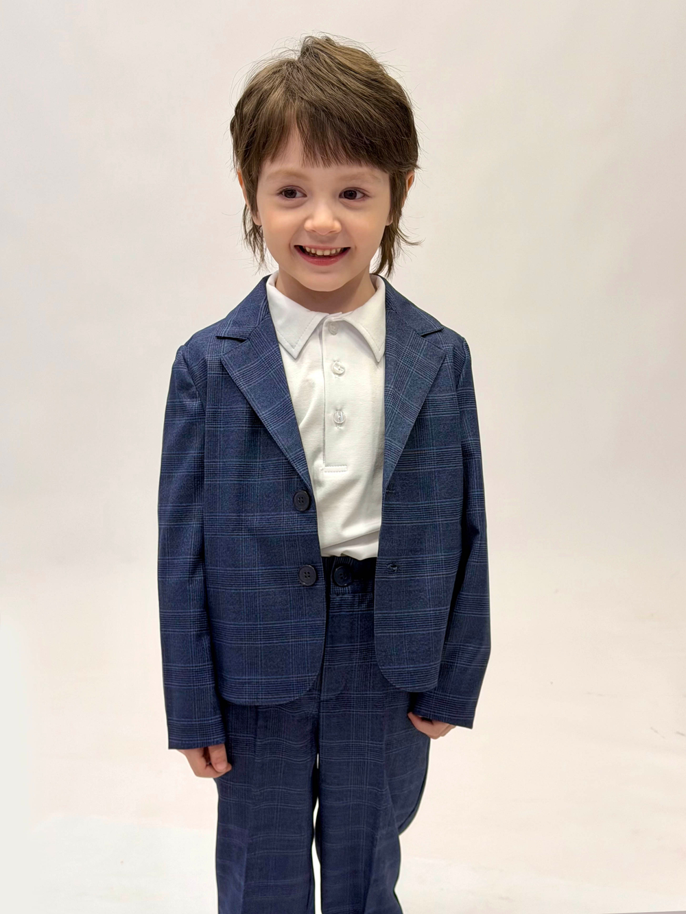 Комплект (пиджак, брюки, поло) для мальчика 6-9 лет Fleur de Vie