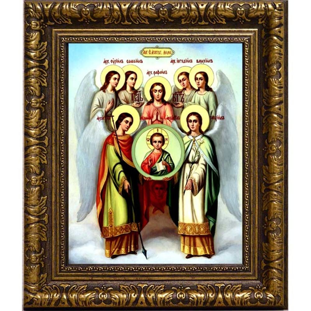 Собор Архангела Михаила и прочих Небесных сил бесплотных. Икона на холсте.