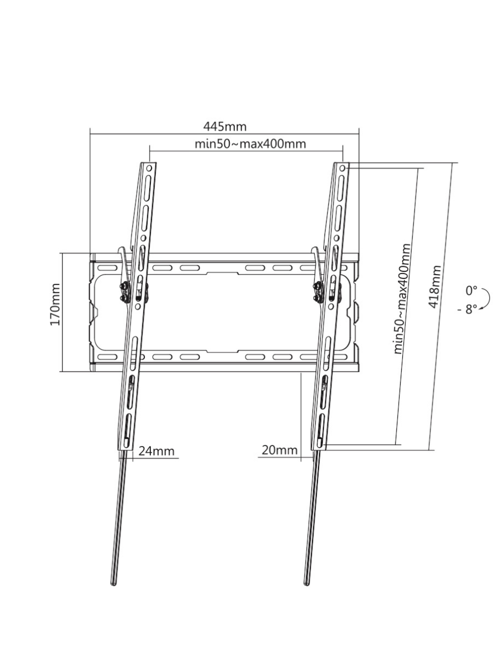 Кронштейн TV BRACKET BASIC-46T,