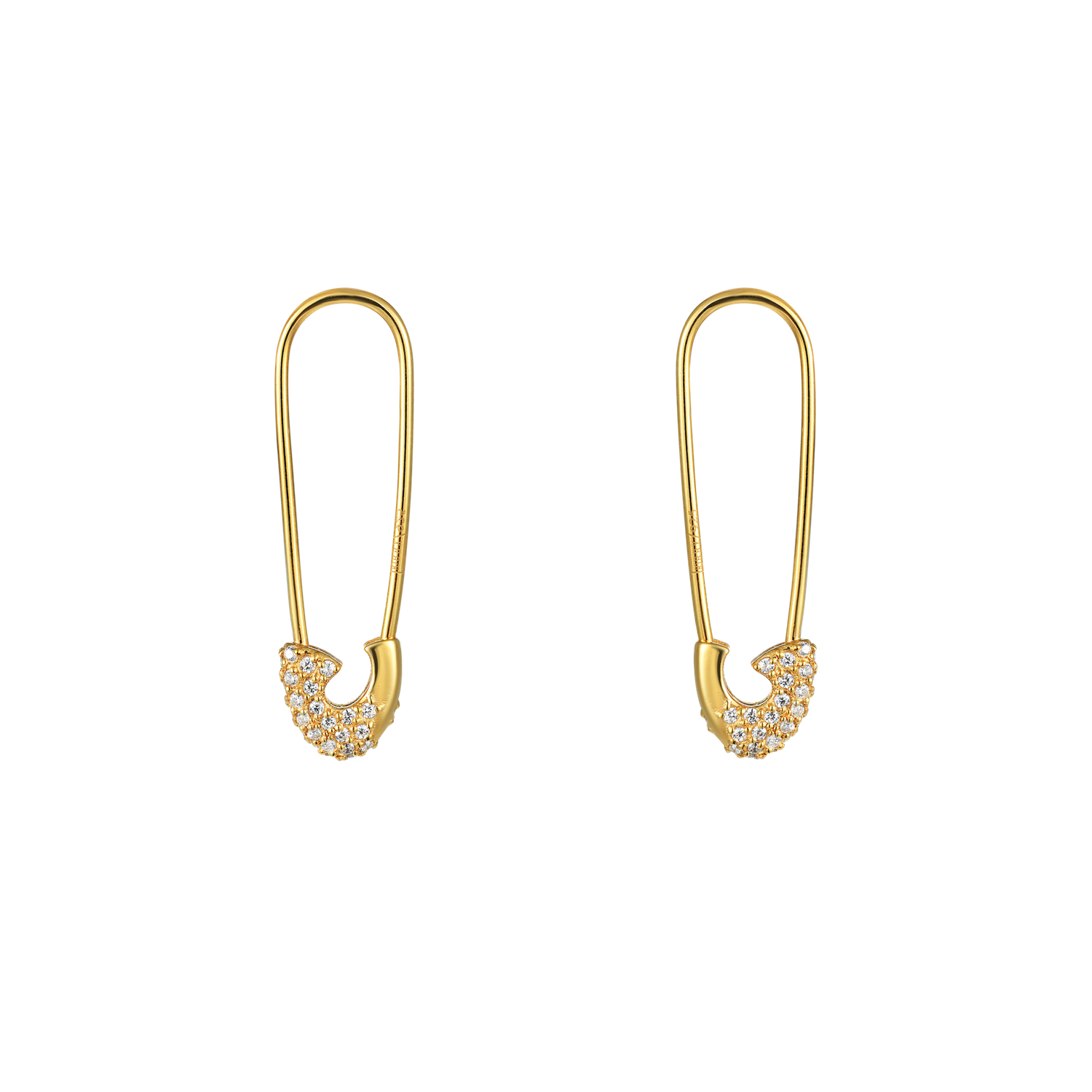 Серьги Crystal Pin Earrings - Gold